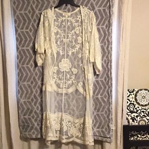 Lace kimono